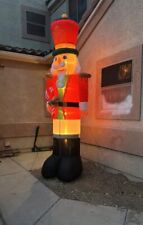 Member's Mark 10’ Foot Tall Pre-Lit Inflatable Nutcracker, Indoor/Outdoor, Red picture