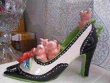 Diane's Happy Toes VTG 2002 Character Collectibles LA-009-C Baby pigs in shoe picture