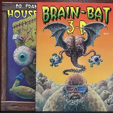 2x Brain-Bat & Dr. Frankensteins House Of 3-D Underground Comix Ray Zone XNO LOT picture