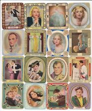 16 1934 Embossed Movie Film Cards FRED ASTAIRE GINGER ROGERS  CLAIRE TREVOR picture