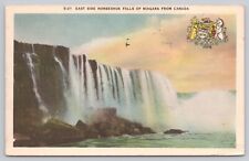 Niagara Falls Ontario Canada, Horseshoe Falls East Side, Vintage Postcard picture
