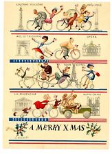 original WWII 1944 Christmas card sent from France European Theatre to US picture