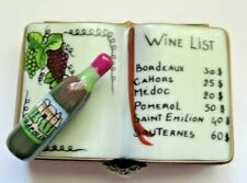 Peint Main Limoges Trinket - Wine List-Limited Edition picture