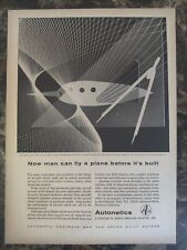 Autonetics Flight Control System North American Aviation 1956 Vintage Print Ad picture