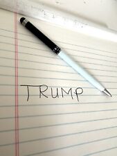 Trump Hotels Writing Pen Collectible Black & White Stylus w Ink Fresh picture