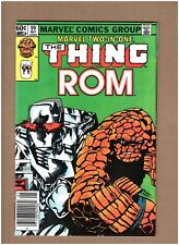 Marvel Two-In-One #99 Newsstand Thing & Rom 1982 Bronze Age VF+ 8.5 picture