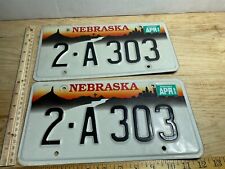 Matching Pair of 1999 Nebraska License Plates picture