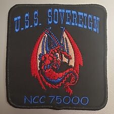 Star Trek Star Trek U.S.S. Sovereign, NCC 75000 Embroidered Patch picture