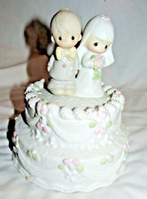 Precious Moments The Lord Bless You And Keep You Wedding Cake Music Box, no box. picture