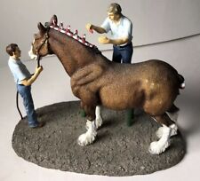 Anheuser-￼Busch Clydesdale Collection Braiding for Parade 1998 CLYD9 Horse figur picture