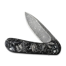 CIVIVI Elementum C907C-DS2 Knife Damascus Steel & Carbon Fiber Silvery Shred picture