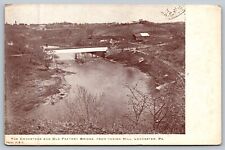 The Conestoga and Old Factory Bridge from Indian Hill Lancaster Postcard picture