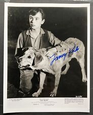 VINTAGE = TOMMY KIRK =OLD YELLER = HAND SINGED  B&W 8X10 ORIGINAL  PHOTOGRAPH picture