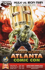 JG Jones Atlanta 2014 Wizard World Comic Con Program Hulk Iron Man Original Sin picture