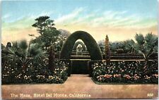 c1910 HOTEL DEL MONTE CALIFORNIA THE MAZE FLORAL GARDENS POSTCARD 41-294 picture