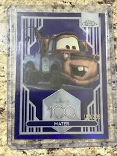 2023 Topps Chrome Disney 100 Years PURPLE Refractor MATER #60 198/299 picture