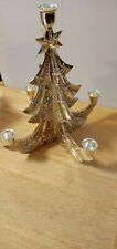 Godinger Silver Plate Christmas Tree / Candlelabra 11 3/4 Inches High picture