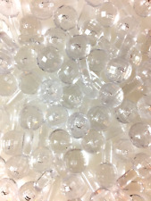 100 CLEAR FACETED GLOBE BULBS Ceramic Christmas Tree LIGHTS 11 MM PEGS picture