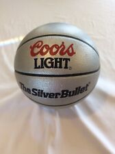 Coors Light The Silver Bullet Baden Distressed Basketball Silver Color Man Cave picture