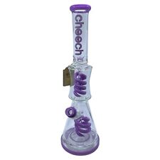 Cheech bong 12inch Tall With Inbuilt Perculator Beaker Bong Purple picture