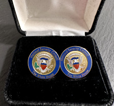 PRESIDENTIAL NATIONAL SECURITY COUNCIL NSC WHITE HOUSE CUFFLINKS IN BOX picture