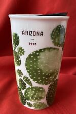 Starbucks Arizona 1912 Traveler Tumbler Mug Cactus Collection Ceramic 12 fl oz picture