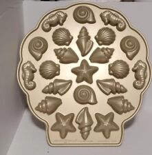 Nordic Ware SEASHELL Cakelet / Candy Pan ~ Gold Collection picture