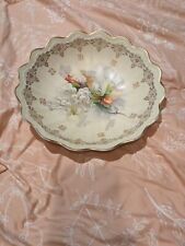 ANITQUE/VINTAGE CHINA LARGE SERVING BOWL W/ GRAPES picture