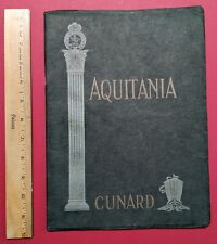 Cunard Line - RMS AQUITANIA - 1914 Photo Brochure picture