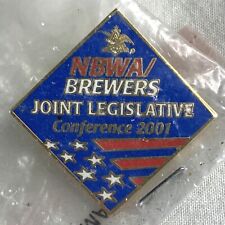 Anheuser Busch Pin NBWA Joint Legislative Conference 2001 Badge Flag Logo NOS picture