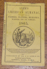 Antique 1865 Ayer's Almanac picture
