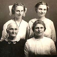 c1910s Women in Family RPPC Generations Grandma Mom & Children Photo Ladies A161 picture