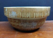 Vintage McCoy Pottery Tan Shingles Mixing Bowl #8 picture