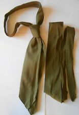 2ww  British army original old stock khaki green neck tie  approx 3 foot  117cm  picture