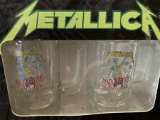 Metallica And Justice For All 2pk Beer Mugs Vintage In Package Never Opened picture