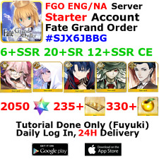 [ENG/NA][INST] FGO / Fate Grand Order Starter Account 6+SSR 230+Tix 2080+SQ #SJX picture
