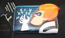 New Loungefly The Incredibles Syndrome Glow Zip Around Wallet picture