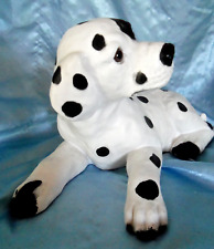 VTG 1985 Homco ceramic Black & White Spotted Dog figurine 13