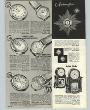1957 PAPER AD Breitling 17 Jewel Chronograph Wrist Watch Wakmann Slide Rule picture