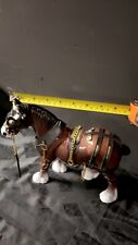 Vintage Justen Blue Ribbon Toy Clydesdale Horse picture