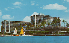 Reef Hotel On Waikiki Beach Oahu Honolulu Hawaii Chrome Vintage Post Card picture