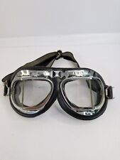 WW2 STADIUM RAF GOGGLES Made In England Caffee Racer  picture