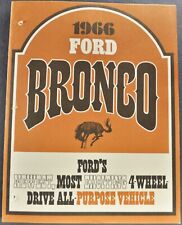 1966 Ford Bronco Brochure Folder 4x4 Nice Original 66 Not a Reprint picture