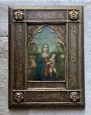 16th/17th C. Italian Old Master Antique Oil On Ornate Wood Panel Religious Icon picture