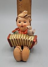Hummel LETS SING Figurine Boy With Accordion Bird #110/0 TMK 2 3