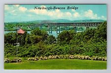 Newburgh NY-New York, Newburgh Beacon Bridge, Antique, Vintage Souvenir Postcard picture