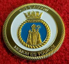 BRITISH ROYAL NAVY  HMS GLASGOW  GOLD TONE COIN USCG ARMY USMC US NAVY picture