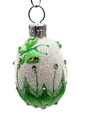 Patricia Breen Miniature Egg Lotus Jade Green Easter Christmas Tree Ornament picture