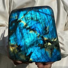 4.2lb Natural Flash Labradorite Quartz Crystal Freeform rough Mineral Healing picture