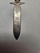 Antique  1893 sterling letter opener/page keeper picture